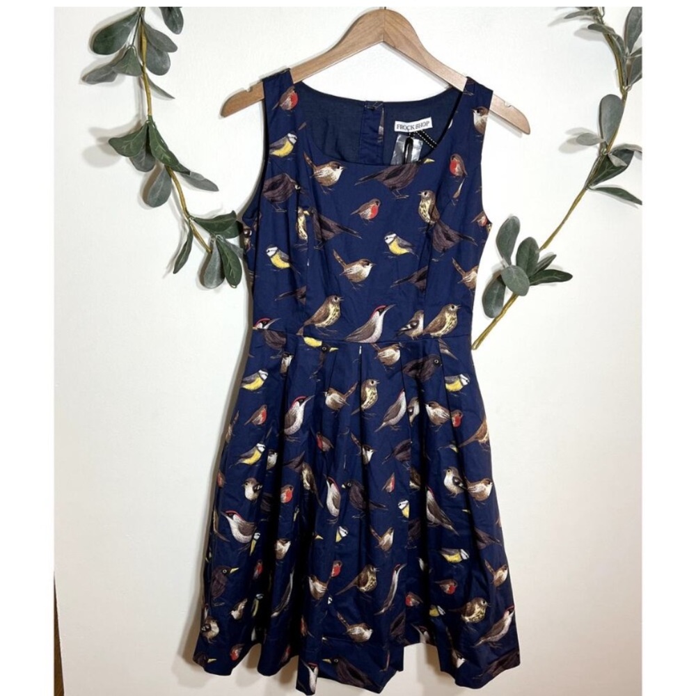 Frock Shop fit and flare Bird Dress